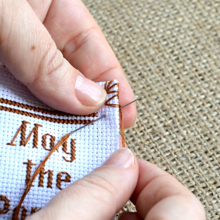 DIY cross stitch bookmark Personalized.Design