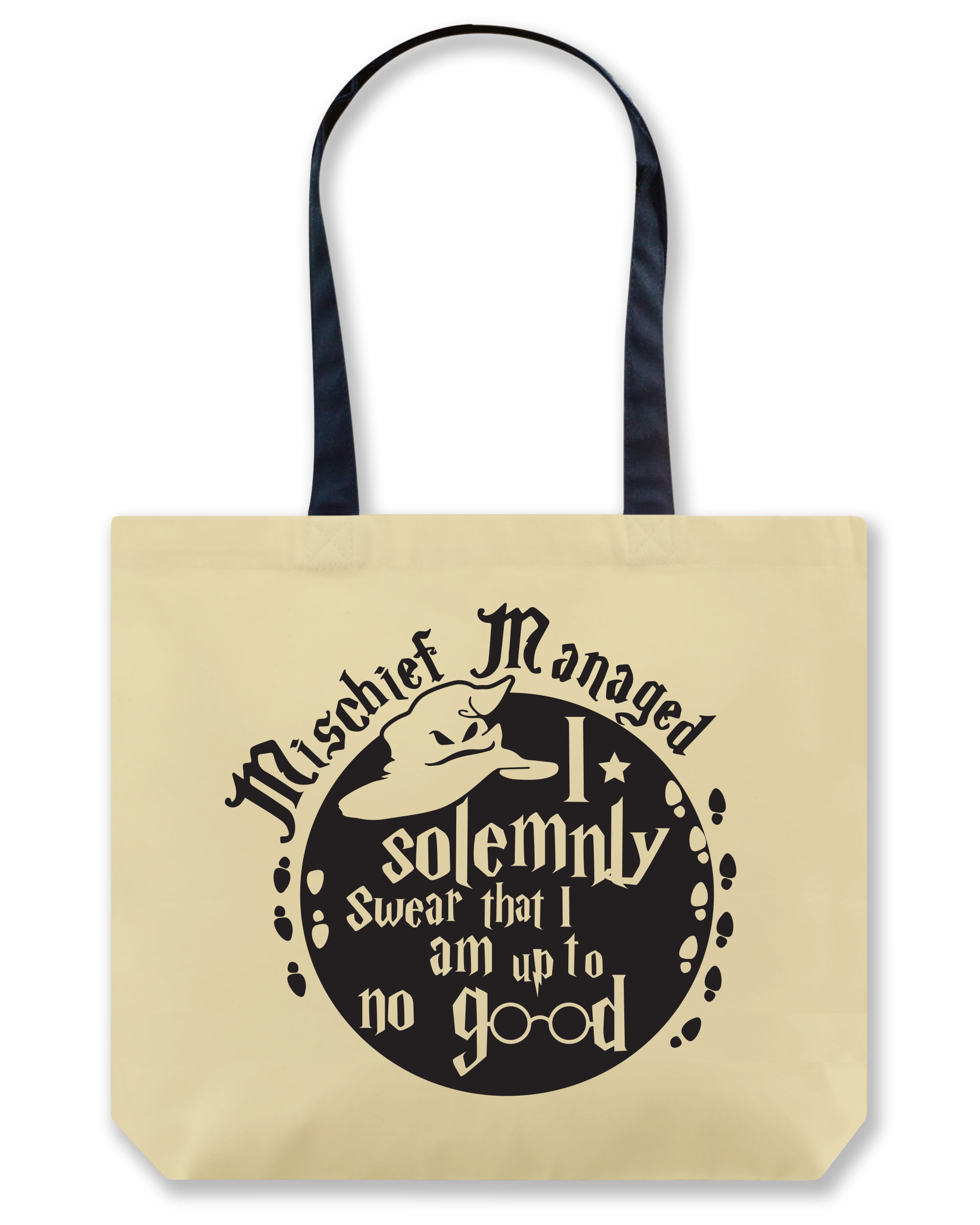 I Solemnly Swear That I Am Up To No Good Canvas Tote Bag Shopper Harry Potter 