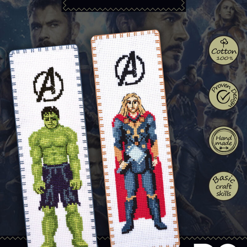 counted cross stitch kit the avengers hulk marvel hand embroidery