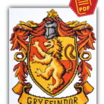 Gryffindor Crest cross stitch pattern