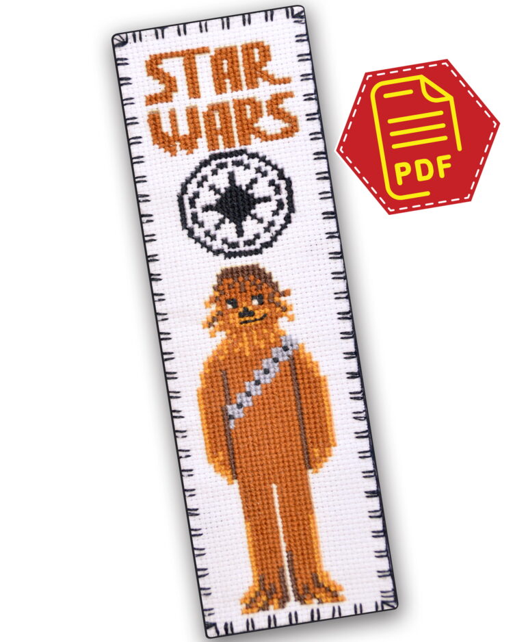 Chewbacca, a.k.a. Chewie, cross stitch pattern