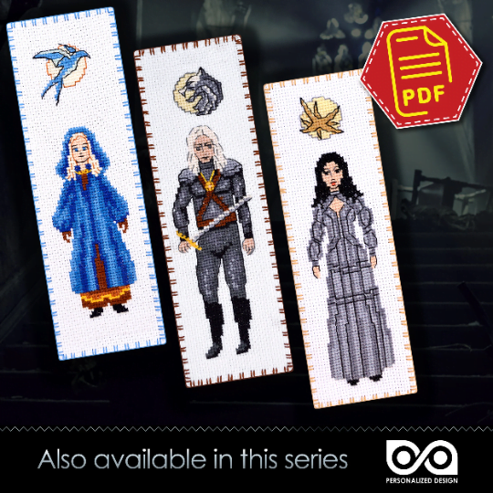 Counted Cross Stitch Pattern of Bookmark 