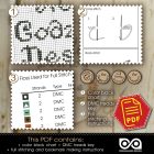 Counted cross stitch pattern - May Godzilla destroy this home last 2