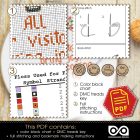 Counted cross stitch pattern - All our visitors bring joy Some by coming Others by leaving 2