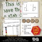 Counted cross stitch pattern - Warning! This is proof I have the patience to stab something 1000 times 2