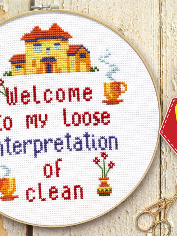 Counted cross stitch pattern - Welcome to my loose interpretation of clean
