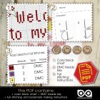 Counted cross stitch pattern - Welcome to my loose interpretation of clean 2