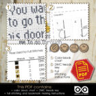 Counted cross stitch pattern - You want me to go through this door 2