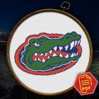 Florida Gators logo counted cross stitch pattern - PDF Download