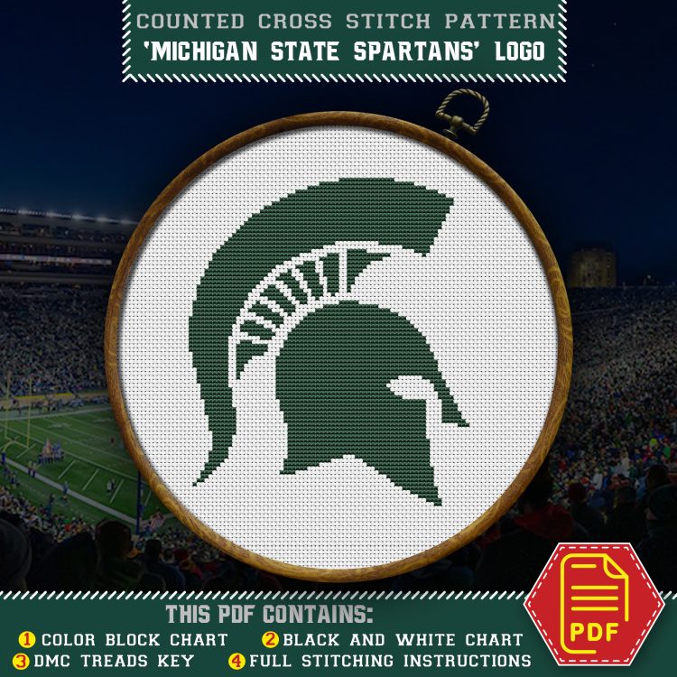 Michigan State Spartans Logo 03
