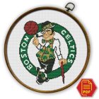 Boston Celtics Logo Counted Cross Stitch Pattern - Download in PDF