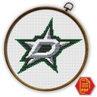 Dallas Stars Logo Counted Cross Stitch Pattern - Download in PDF