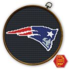 New England Patriots logo counted cross-stitch pattern - Download in PDF