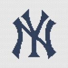 New York Yankees Logo - Stitched on Canvas