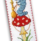 Counted Cross Stitch Bookmark Kit for Hand Embroidery “Alice in Wonderland: Caterpillar”