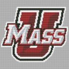 UMass Minutemen Logo Counted Cross Stitch Pattern Download in PDF2