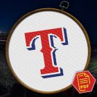 Texas Rangers Logo Counted Cross Stitch Pattern2