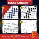 Texas Rangers Logo Counted Cross Stitch Pattern4