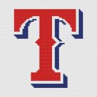 Texas Rangers Insignia - Counted Cross Stitch Pattern