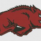 Arkansas Razorbacks Logo Counted Cross Stitch Pattern - Download in PDF 6 University of Arkansas Arkansas Razorbacks Logo Counted Cross Stitch Pattern Download in PDF3