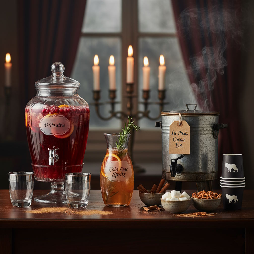 Twilight Party Menu: Drinks