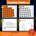 Clemson Tigers Logo Counted Cross Stitch Pattern10