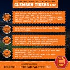 Clemson Tigers Logo Counted Cross Stitch Pattern11