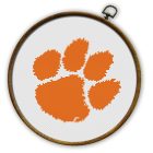 Clemson Tigers Logo Counted Cross Stitch Pattern2