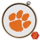 Clemson University - Clemson Tigers Logo Counted Cross Stitch Pattern