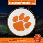 Clemson Tigers Logo Counted Cross Stitch Pattern9