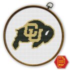 Colorado Buffaloes Logo Counted Cross Stitch Pattern - Download in PDF