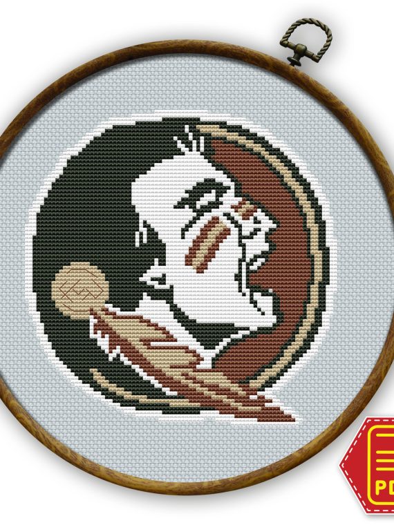 Florida State Seminoles Logo Cross Stitch Pattern