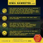 Iowa Hawkeyes Logo Counted Cross Stitch Pattern 11
