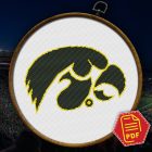 Iowa Hawkeyes Logo Counted Cross Stitch Pattern 8