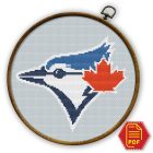 Toronto Blue Jays Logo Counted Cross Stitch Pattern - Download PDF File