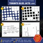 Toronto Blue Jays Logo Counted Cross Stitch Pattern4