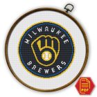 Milwaukee Brewers Logo Counted Cross Stitch Pattern – Download in PDF7