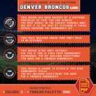 Denver Broncos Logo Counted Cross Stitch Pattern P13 012 003