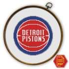 Detroit Pistons Logo Counted Cross Stitch Pattern – Download in PDF 1 Detroit Pistons Logo Counted Cross Stitch Pattern - Download in PDF