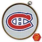Montreal Canadiens Logo Counted Cross Stitch Pattern - Download in PDF 1 Montreal Canadiens emblem Counted Cross Stitch Pattern - Download in PDF