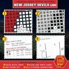 New Jersey Devils Logo Counted Cross Stitch Pattern - Download in PDF 3 New Jersey Devils Cross Stitch Kit Contents - PDF Chart and Floss List