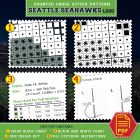 Seattle Seahawks Cross Stitch Kit Contents - PDF Chart List