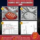 Tampa Bay Buccaneers Cross Stitch Kit Contents - PDF Pattern and Thread List