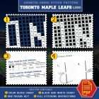 Toronto Maple Leafs Logo Counted Cross Stitch Pattern - Download in PDF 3 Toronto Maple Leafs Crest Cross Stitch Kit Contents - PDF Pattern and Floss List