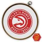 Atlanta Hawks Emblem Counted Cross Stitch Pattern - Download in PDF
