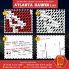Atlanta Hawks Cross Stitch Kit Contents - PDF Pattern and DMC Thread List