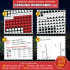 Carolina Hurricanes Cross Stitch Kit Contents - PDF Pattern and Floss List