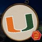 Miami Hurricanes Insignia Wall Decor - NCAA Themed Embroidery