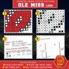 Ole Miss Rebels Logo Counted Cross Stitch Pattern - Download in PDF 3 Ole Miss Rebels Cross Stitch Kit Contents - PDF Pattern List
