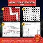 Texas Tech Red Raiders Logo Counted Cross Stitch Pattern - Download in PDF 3 Texas Tech Red Raiders Cross Stitch Kit Contents - PDF Pattern and Color Key